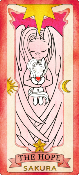 Size: 400x881 | Tagged: safe, artist:always-a-keepsake, derpibooru import, oc, alicorn, pony, alicorn oc, cardcaptor sakura, crossover, heart