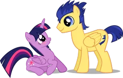 Size: 1280x817 | Tagged: safe, artist:cencerberon, derpibooru import, flash sentry, twilight sparkle, twilight sparkle (alicorn), alicorn, pony, blushing, female, flashlight, male, mare, shipping, show accurate, simple background, straight, transparent background, vector