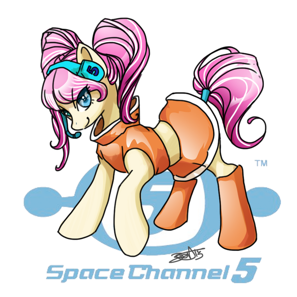 Size: 894x894 | Tagged: safe, artist:opalacorn, derpibooru import, ponified, earth pony, pony, boots, clothes, cute, female, headphones, mare, miniskirt, pigtails, sega, shoes, skirt, solo, space channel 5, ulala