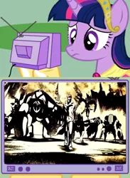 Size: 436x597 | Tagged: safe, derpibooru import, twilight sparkle, twilight sparkle (alicorn), alicorn, pony, devil may cry, dmc, exploitable meme, female, mare, meme, obligatory pony, spoiler, tv meme, vergil (dmc), vergil's downfall, yamato (dmc)