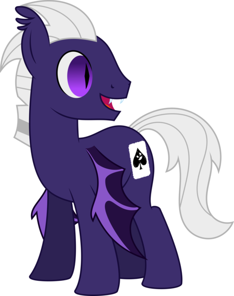 Size: 3955x5000 | Tagged: safe, artist:ambassad0r, derpibooru import, oc, unofficial characters only, bat pony, pony, ace of spades, card, simple background, solo, transparent background, vector