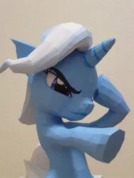 Size: 1620x2160 | Tagged: safe, artist:robi, derpibooru import, trixie, pony, unicorn, craft, female, irl, mare, papercraft, pixiv, solo