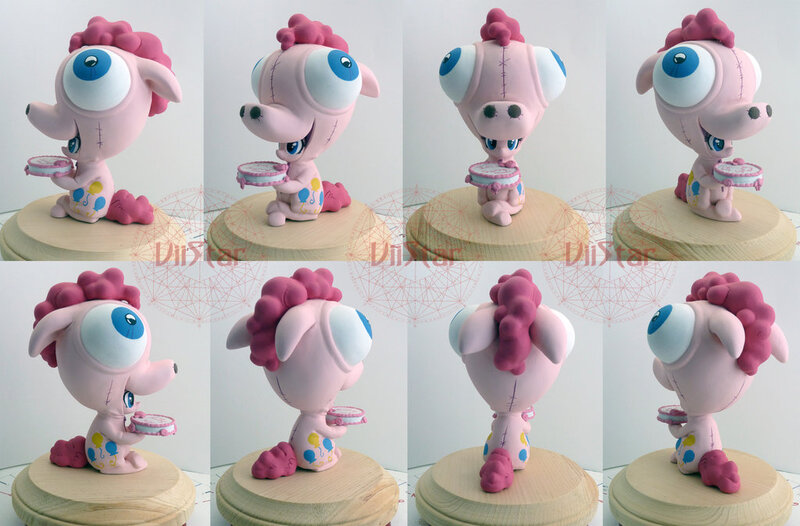 Size: 1024x673 | Tagged: artist:viistar, cake, clothes, costume, craft, derpibooru import, figurine, idw, pinkie costume, pinkie pie, pony costume, safe, sculpture, traditional art