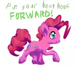 Size: 600x540 | Tagged: artist:danielpon, derpibooru import, pinkie pie, safe, solo, text