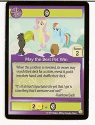 Size: 487x640 | Tagged: ccg, enterplay, fluttershy, merchandise, mlp trading card game, palindrome get, rainbow dash, safe