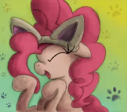 Size: 1024x903 | Tagged: artist:hewison, cat ears, pinkie pie, safe, solo