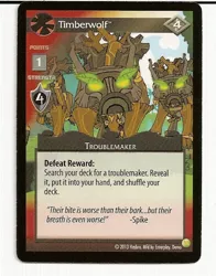 Size: 501x640 | Tagged: ccg, enterplay, merchandise, mlp trading card game, safe, timber wolf