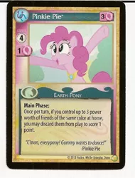 Size: 487x640 | Tagged: safe, derpibooru import, pinkie pie, ccg, enterplay, merchandise, mlp trading card game