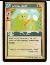 Size: 487x640 | Tagged: safe, derpibooru import, granny smith, ccg, enterplay, merchandise, mlp trading card game