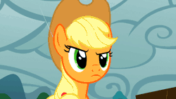 Size: 960x540 | Tagged: angry, animated, applejack, applejack is not amused, derpibooru import, duo, glare, look before you sleep, rain, rarity, rarity is not amused, safe, screencap