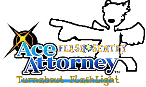 Size: 303x181 | Tagged: ace attorney, artist:daimondstar07, derpibooru import, flash sentry, flash sentry ace attorney, logo, safe