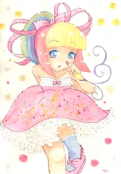 Size: 796x1135 | Tagged: artist:jopyon, clothes, derpibooru import, dress, g3.5, humanized, safe, solo, toola roola