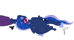 Size: 1100x600 | Tagged: artist:stuhp, derpibooru import, princess luna, safe, simple background, sleeping, snoring, solo, transparent background, vector