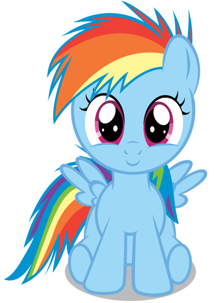 Size: 4400x6171 | Tagged: safe, artist:chubble-munch, derpibooru import, rainbow dash, absurd resolution, cute, dashabetes, filly, filly rainbow dash, simple background, solo, transparent background, vector