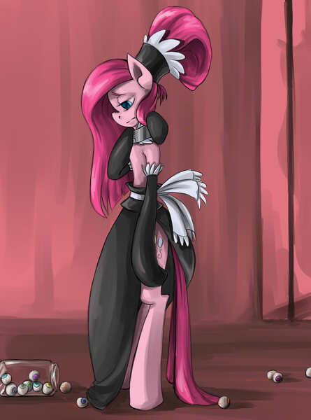 Size: 2012x2712 | Tagged: safe, artist:insanitylittlered, derpibooru import, pinkie pie, pony, bipedal, clothes, eye candy, solo