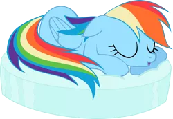 Size: 1908x1314 | Tagged: artist:blueblitzie, derpibooru import, rainbow dash, safe, simple background, sleeping, solo, transparent background, vector