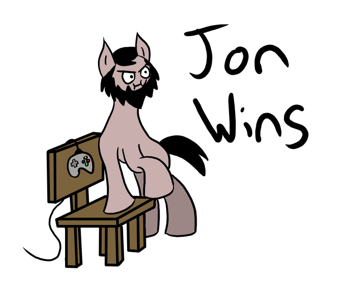 Size: 1281x1104 | Tagged: artist:ozepherus, jontron, newbie artist training grounds, ponified, safe, solo