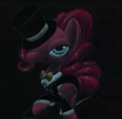 Size: 840x820 | Tagged: artist:getchanoodlewet, clothes, derpibooru import, hat, pinkie pie, safe, solo, traditional art