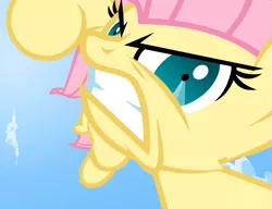 Size: 1117x856 | Tagged: action pose, angry, animation error, artist:misterdavey, derpibooru import, fight, flutterrage, fluttershy, pov, safe, smile hd, solo, this is going to hurt