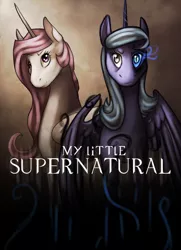 Size: 1024x1412 | Tagged: artist:baisre, crossover, derpibooru import, parody, poster, princess celestia, princess luna, safe, supernatural