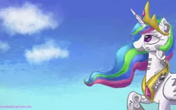 Size: 1024x640 | Tagged: artist:244705, cyborg, dead link, derpibooru import, princess celestia, safe, solo