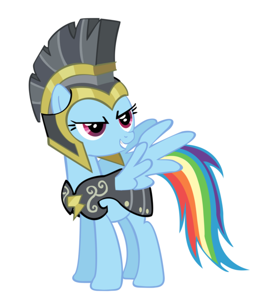 Size: 3000x3433 | Tagged: armor, artist:kyute-kitsune, commander hurricane, derpibooru import, helmet, high res, rainbow dash, safe, simple background, solo, transparent background, vector