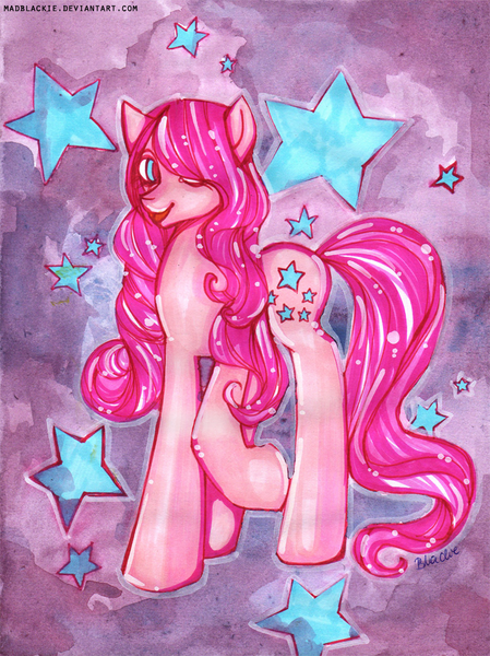 Size: 720x963 | Tagged: artist:madblackie, derpibooru import, g2, princess twinkle star, safe, solo, traditional art