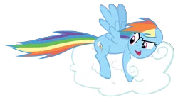 Size: 4113x2322 | Tagged: absurd resolution, artist:csmlp, cloud, derpibooru import, rainbow dash, safe, simple background, solo, the return of harmony, transparent background, vector