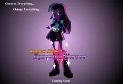 Size: 800x545 | Tagged: safe, derpibooru import, twilight sparkle, equestria girls, cutie mark, female, humanized, kamen rider, kamen rider decade, kamen rider: equestria heroes, parody, solo