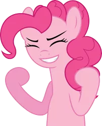 Size: 4838x6000 | Tagged: absurd resolution, artist:synch-anon, artist:twiforce, derpibooru import, pinkie pie, safe, simple background, smiling, solo, transparent background, vector