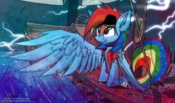 Size: 1162x688 | Tagged: artist:ralek, eyepatch, pirate, pirate dash, rainbow dash, safe, solo