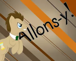 Size: 958x762 | Tagged: allons-y, artist:dunnowhattowrite, derpibooru import, doctor whooves, safe, solo, time turner, vector, wallpaper, whooves