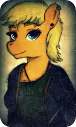 Size: 445x745 | Tagged: anthro, anthro oc, artist:dunnowhattowrite, derpibooru import, hipster, little rouge, oc, portrait, safe, solo, szelma, unofficial characters only