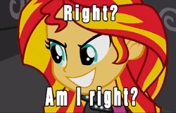 Size: 411x263 | Tagged: safe, derpibooru import, sunset shimmer, equestria girls, animated, solo