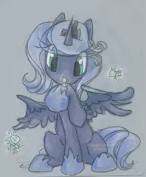 Size: 1170x1416 | Tagged: artist:piquipauparro, derpibooru import, moon bugs, princess luna, s1 luna, safe, simple background, solo