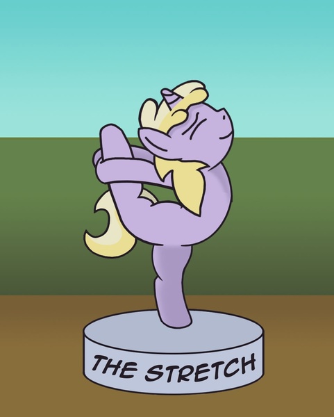 Size: 967x1206 | Tagged: artist:gogglesparks, backbend, derpibooru import, dinky hooves, filly, needle stretch, safe, solo, stretching