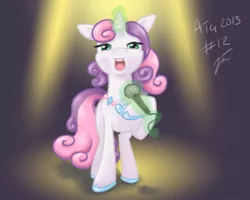 Size: 1000x800 | Tagged: artist:neriad, derpibooru import, microphone, older, safe, singing, solo, sweetie belle