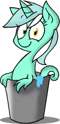 Size: 553x1131 | Tagged: artist:strangiesleepy, bucket, derpibooru import, looking at you, lyra heartstrings, race swap, safe, sea pony, seapony lyra, simple background, smiling, solo, transparent background