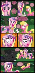 Size: 2423x5042 | Tagged: artist:inkrose98, changeling, comic, comic:shapeless sun, lily, lily valley, princess cadance, safe, the horror, tumblr