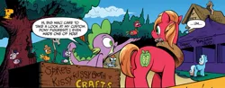 Size: 1067x417 | Tagged: safe, artist:andypriceart, derpibooru import, idw, applejack, big macintosh, discord, peewee, queen chrysalis, rainbow dash, rarity, spike, twilight sparkle, earth pony, pony, spoiler:comic, custom, doll, figure, male, meta, spike's custom pony figures, stallion