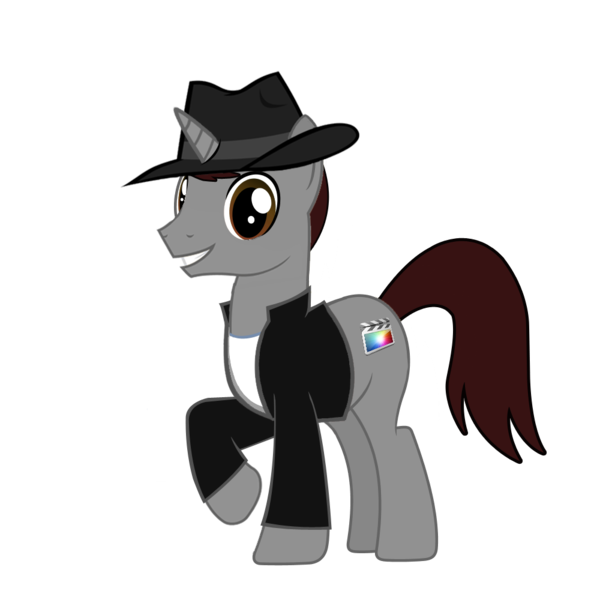 Size: 1000x1000 | Tagged: safe, artist:skiddlezizkewl, derpibooru import, oc, unofficial characters only, pony, unicorn, hat, solo, trilby