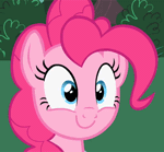 Size: 388x360 | Tagged: animated, baby cakes, derpibooru import, face, gasp, gif, happy, pinkie pie, safe, screencap, smiling, solo
