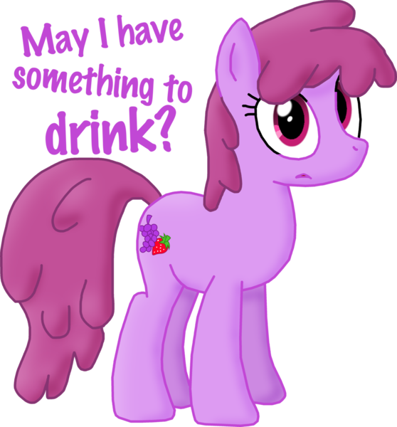 Size: 1280x1377 | Tagged: artist:ajmstudios, berry punch, berryshine, bronybait, cute, drink, safe, solo