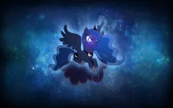 Size: 3840x2400 | Tagged: artist:aelioszero, artist:proenix, cloud, constellation, derpibooru import, lens flare, princess luna, safe, solo, vector, wallpaper