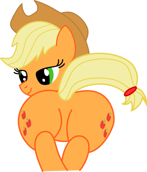 Size: 2576x3025 | Tagged: 2.0, applebutt, applejack, artist:gergta, derpibooru import, fat, featureless crotch, female, full, plot, sexy, simple background, solo, solo female, suggestive, transparent background, vector, wide hips