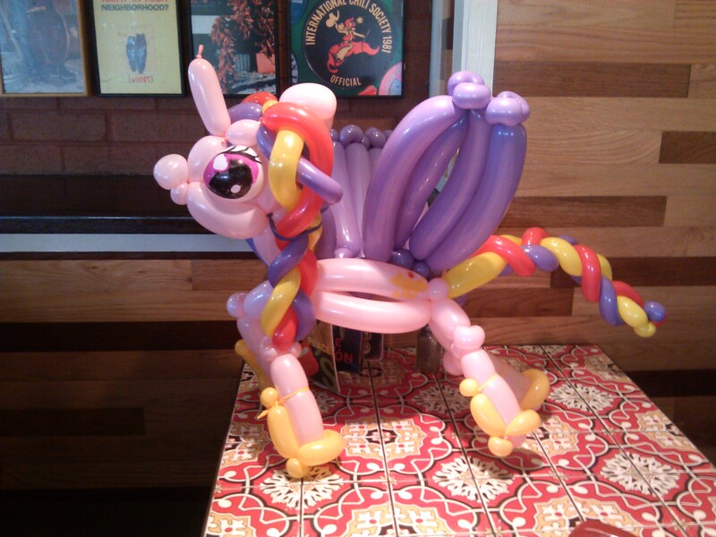 Size: 2592x1944 | Tagged: artist:noordinaryballoonman, balloon, balloon animal, derpibooru import, photo, princess cadance, safe, solo