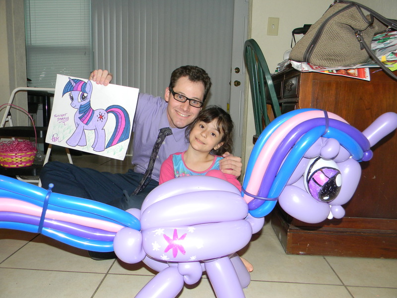 Size: 4000x3000 | Tagged: artist:noordinaryballoonman, balloon, balloon animal, child, derpibooru import, human, irl, irl human, photo, safe, twilight sparkle