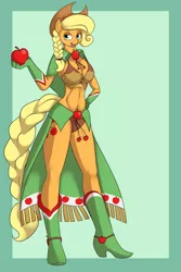 Size: 4000x6000 | Tagged: absurd resolution, anthro, applejack, artist:hivelordlusa, artist:kloudmutt, clothes, derpibooru import, dress, edit, gala dress, plantigrade anthro, ponyrumi, safe, solo