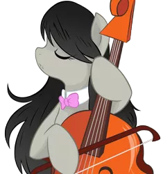 Size: 10000x10636 | Tagged: safe, artist:alexpony, artist:monochromaticbay, derpibooru import, octavia melody, earth pony, pony, .psd available, absurd resolution, bipedal, cello, female, musical instrument, simple background, solo, transparent background, vector