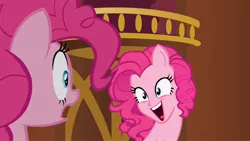 Size: 1280x720 | Tagged: safe, derpibooru import, edit, edited screencap, screencap, pinkie pie, human head pony, hybrid, equestria girls, too many pinkie pies, clone, cursed image, eldritch abomination, nightmare fuel, not salmon, pinkie blind, pinkie clone, tardy, wallpaper, wat, what has science done